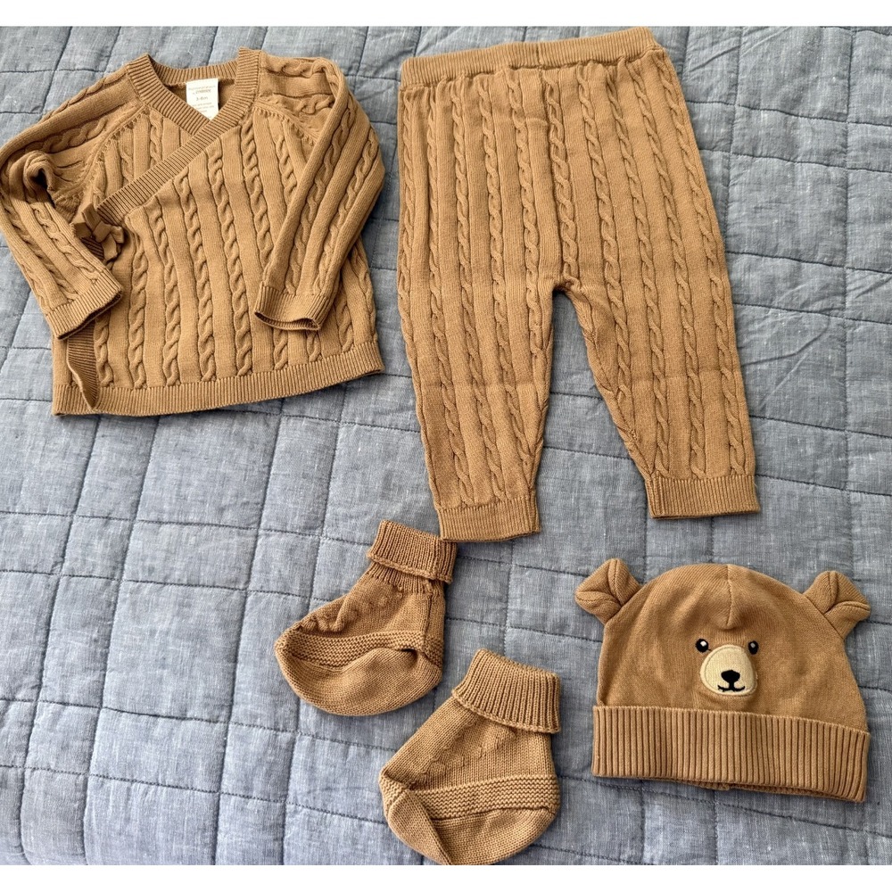 Gymboree Homegrown Baby Cable Knit 4-Piece Set 3-6 months - NWT